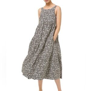 Michael Kors Collection Black and White Floral Dress